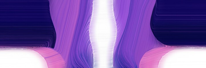 Poster - modern banner design with midnight blue, thistle and moderate violet colors. dynamic curved lines with fluid flowing waves and curves