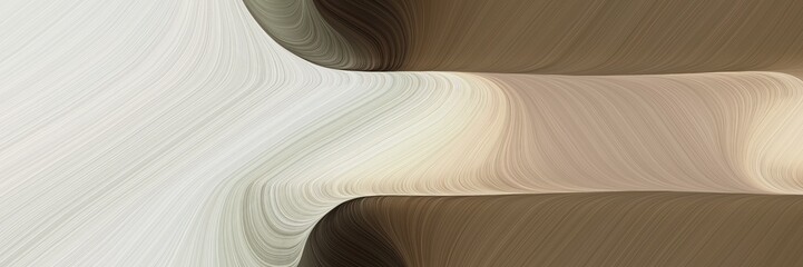 Poster - moving banner with pastel gray, old mauve and pastel brown colors. dynamic curved lines with fluid flowing waves and curves