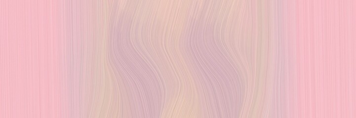 Poster - surreal header design with baby pink, silver and tan colors. dynamic curved lines with fluid flowing waves and curves