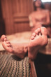 © schankz - Feet of a girl steamed in a wooden bath