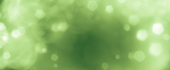 Wall Mural - abstract green bokeh background - green christmas lights - nature concept - spring, wellness, recrea