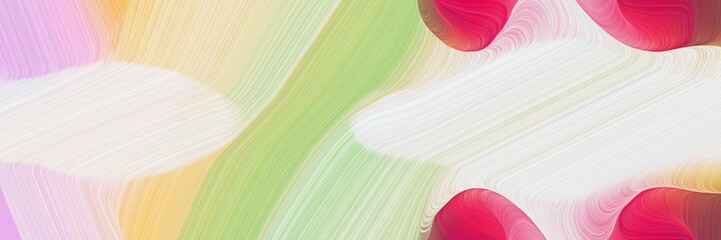 Poster - modern header design with light gray, antique white and moderate pink colors. dynamic curved lines with fluid flowing waves and curves