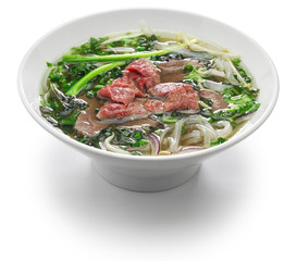 homemade pho bo, vietnamese beef noodle soup