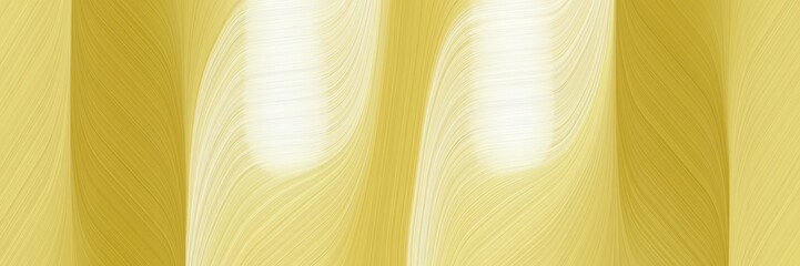 Poster - decorative horizontal header with burly wood, beige and golden rod colors. dynamic curved lines with fluid flowing waves and curves