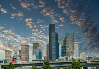 Canvas Print - Seattle Downtown Skyline