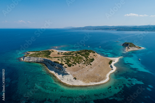 Fotomural Vista aerea delle Isole Tomaria a Lesbos
