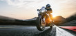 © AA+W - Fast motorbike on the race track riding. having fun driving the motorcycle on the race track