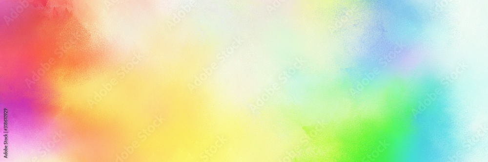 colorful vibrant old horizontal header with tea green, beige and pale violet red color - obrazy, fototapety, plakaty 