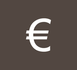 Poster - Euro money icon. Vector illustration, flat design