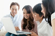 © affect - Family using laptop together