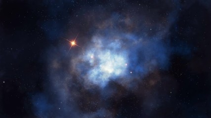 Wall Mural - nebular flight loopable