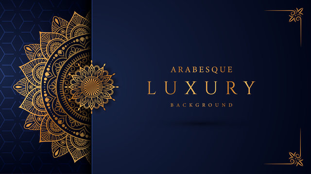 luxury mandala background with golden arabesque pattern arabic islamic east style.decorative mandala