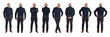 © curto - full portrait of a man standing in various poses