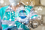 Fototapeta  - Corona Virus Healthcare Concept. Coronavirus 2019-nCoV Pandemic Sars Fever.