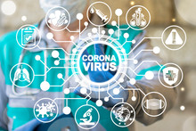Corona Virus Healthcare Concept. Coronavirus 2019-nCoV Pandemic Sars Fever.