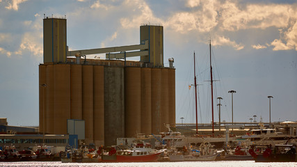 Tarragona, Spain - April 6, 2019: Many Yachts parked in Port