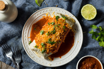 Poster - Homemade Spicy Smothered Beef Burrito