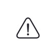 Warning Sign Exclamation mark attention icon. Vector flat symbol
