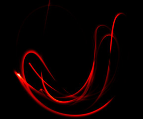 Wall Mural - light, glare, trace, curve, line, night lights, abstraction, flash, glow