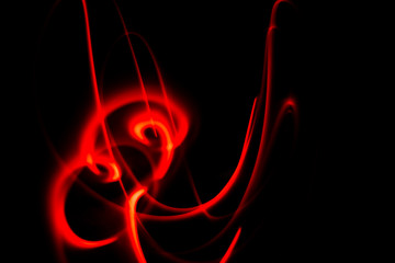 Wall Mural - light, glare, trace, curve, line, night lights, abstraction, flash, glow