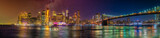 Fototapeta Nowy Jork - new york city skyline ultra wide panorama manhattan travel destination