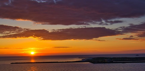 Heligoland - island dune - sunrise