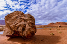 Large Boulder In The Arizona Desert Near Lees Ferry