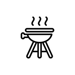 Canvas Print - Barbeque icon trendy