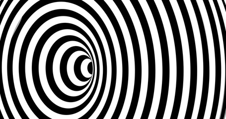 Poster - Vector optical illusion stripped spiral background.