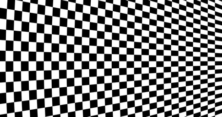Poster - Optical illustion wrapped squares vector background.