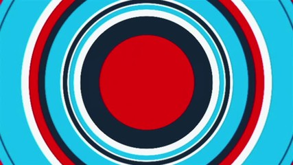 Poster - Colorful round tunnel with radial stripes, computer generated. 3d rendering of abstract transition backdrop