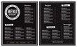 Restaurant menu modern design layout
