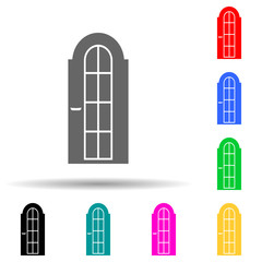 Poster - Door multi color style icon. Simple glyph, flat vector of door icons for ui and ux, website or mobile application