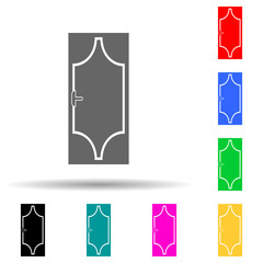 Poster - Entrance door multi color style icon. Simple glyph, flat vector of door icons for ui and ux, website or mobile application