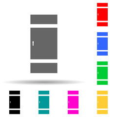 Poster - Entrance door multi color style icon. Simple glyph, flat vector of door icons for ui and ux, website or mobile application