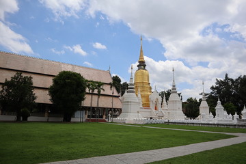 Wall Mural - Wat Suan Dok temple in Chiang Mai , Thailand