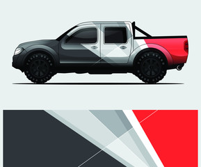 truck decal graphic wrap vector, abstract background