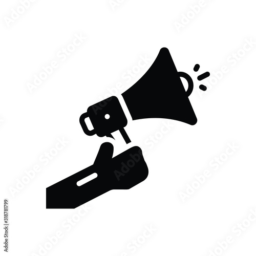 Fotomural Black solid icon for inform
