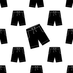 Wall Mural - Shorts Icon Seamless Pattern, Clothing Icon