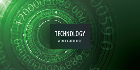 Binary code technology background