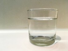Close-Up Of Water In Glass On Table