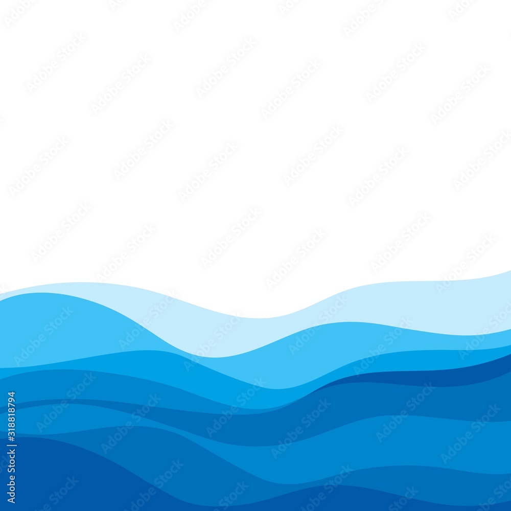 Abstract Water wave design background - obrazy, fototapety, plakaty 