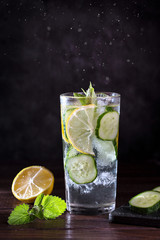 Wall Mural - Image with lemonade.