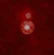 abstract macro image of coronavirus in blood and petri dish