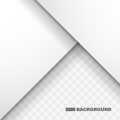 Wall Mural - Simple Abstract White Background Template with Flat Design Shadow