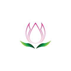 Wall Mural - Vector illustration icon of beautiful tulips with white background