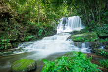 Beauty In Nature, Mun Dang Waterfall At Phu Hin Rong Kla National Park, Thailand