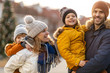 © pikselstock - Affectionate young family enjoying their day in a city