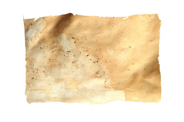 Poster - background old paper isolated on white
