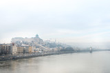 Fototapeta  - view of historic architectural in Budapest from Danube
